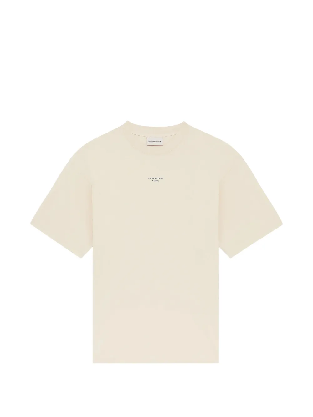 Drôle De Monsieur slogan-print cotton T-shirt Wit