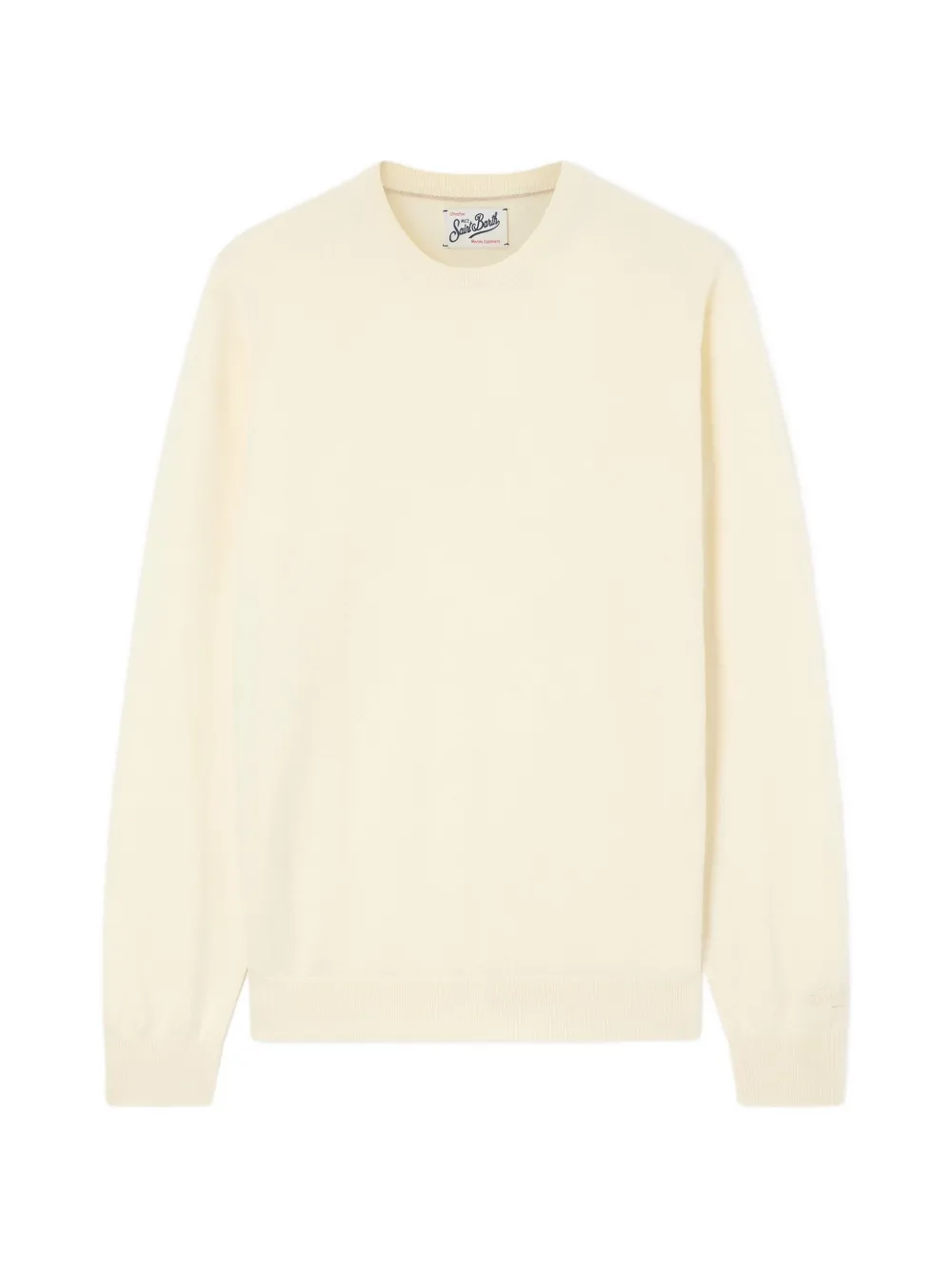 MC2 Saint Barth off white regent merino wool and cashmere blend crewneck Beige