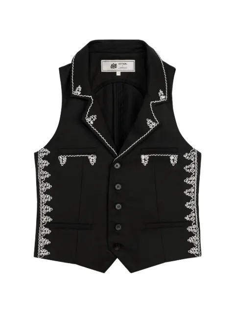 The Great. x Stetson Soutache embroidered waistcoat 