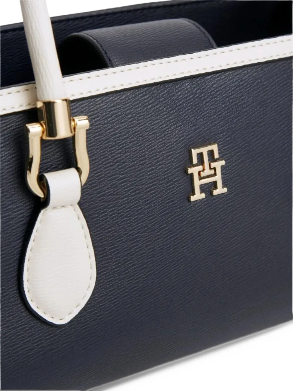 Tommy Hilfiger TH Monogram colour-block shoulder bag Blauw