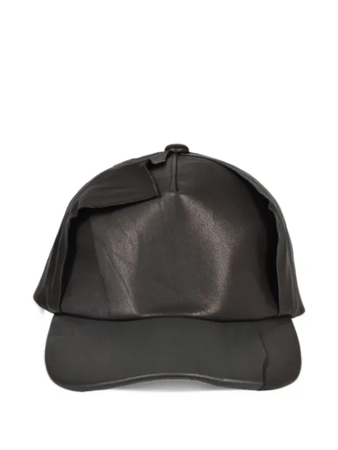 LAST NEST Unformed panelled leather cap
