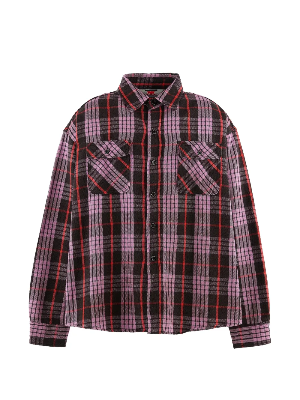 SAINT MXXXXXX check-print flannel shirt - Viola