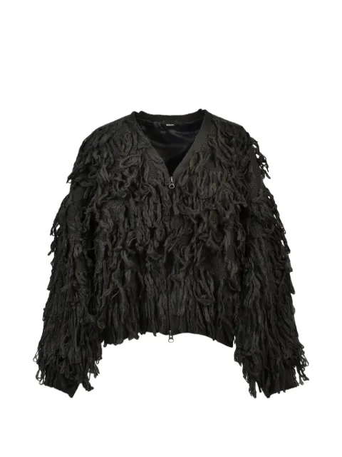 BREATH loop-knit zip-up jacket