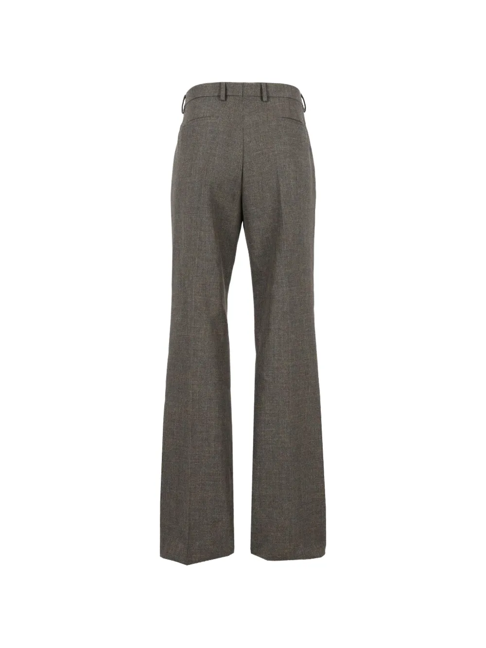 Valentino Garavani mouliné-effect pleated trousers Groen