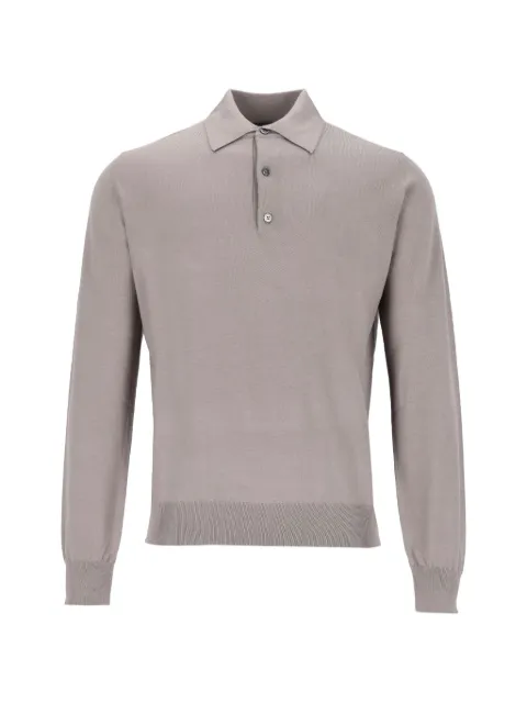 ALPHA STUDIO merino wool polo shirt