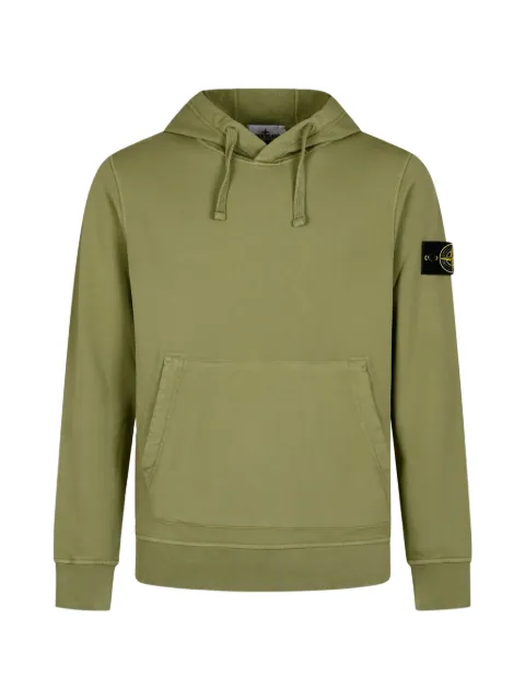 Stone Island logo-patch hoodie