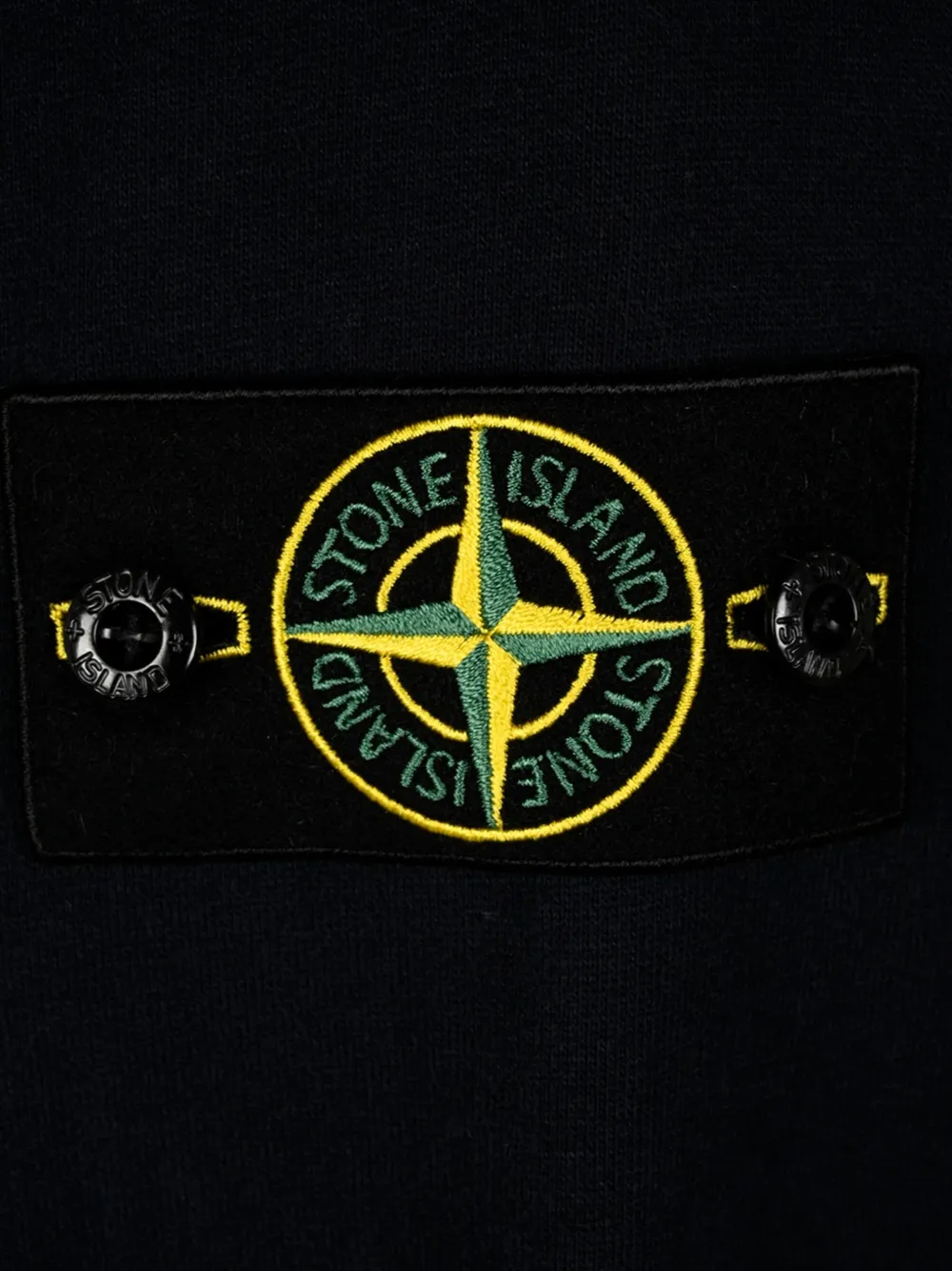 Stone Island 6100068 brushed organic-cotton fleece sweatshirt Zwart