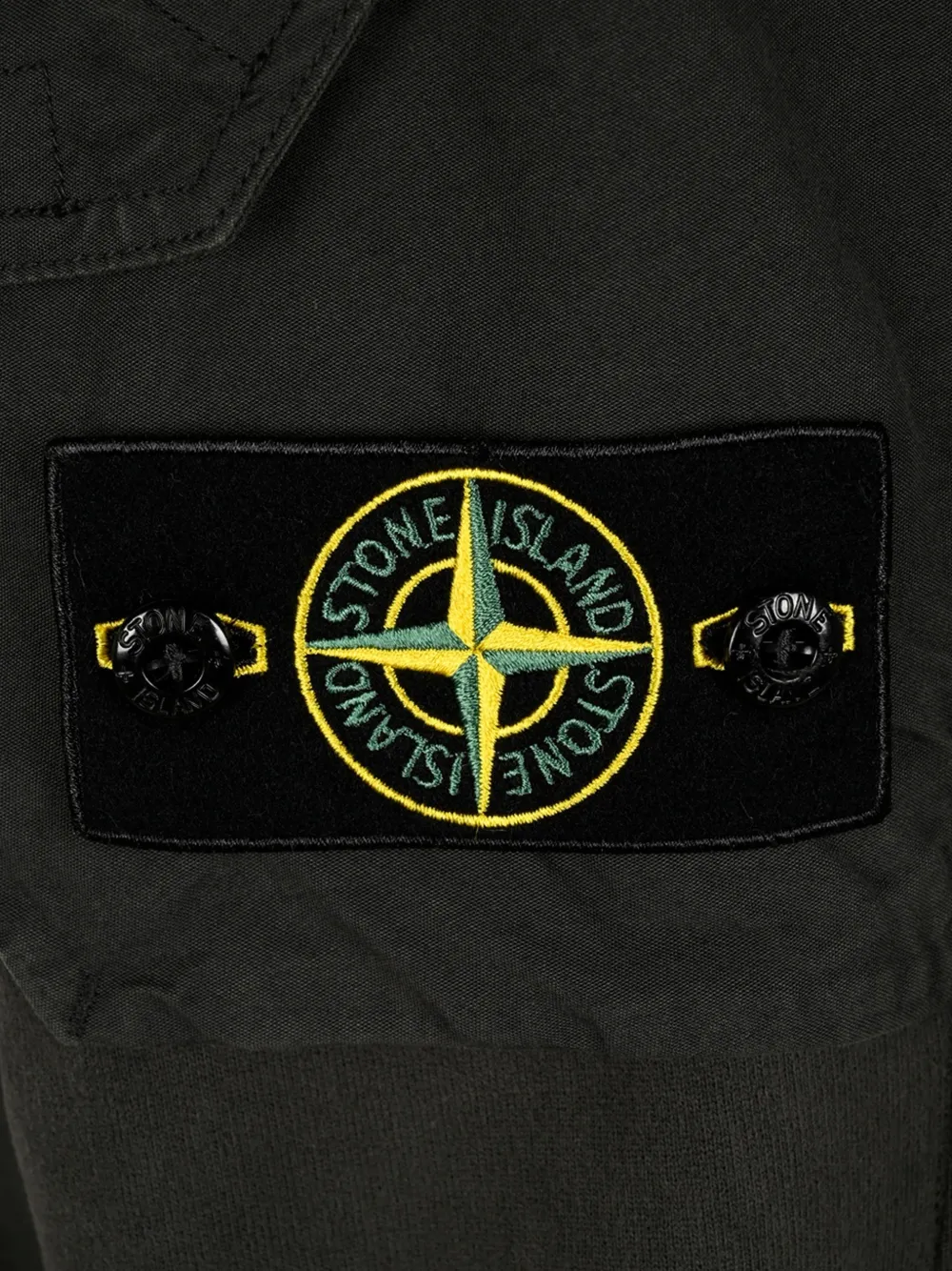 Stone Island 6100015 brushed organic cotton fleece Grijs
