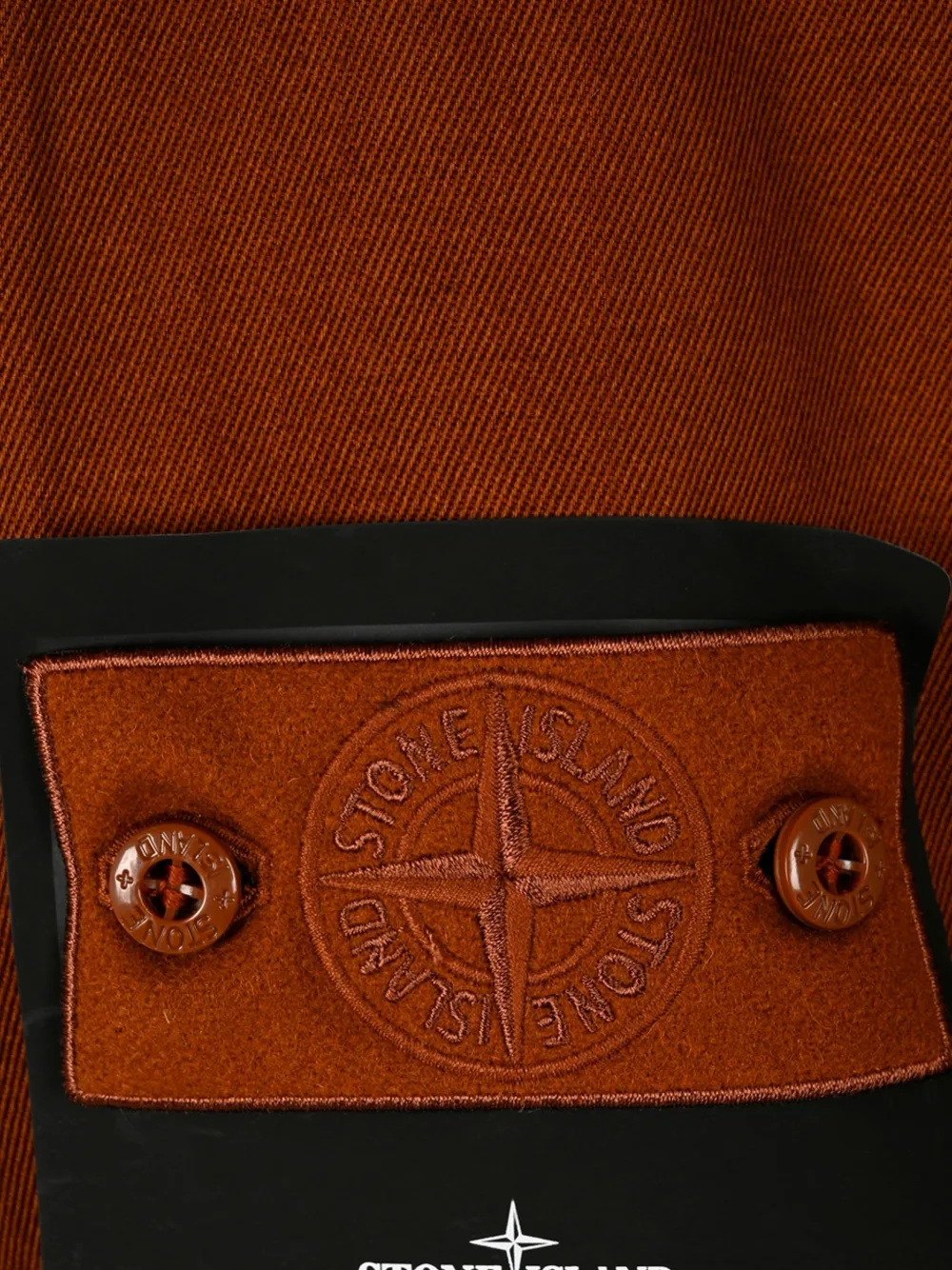 Stone Island Q100039 raw hand wool cotton gabardine-tc_s.i. ghost Bruin