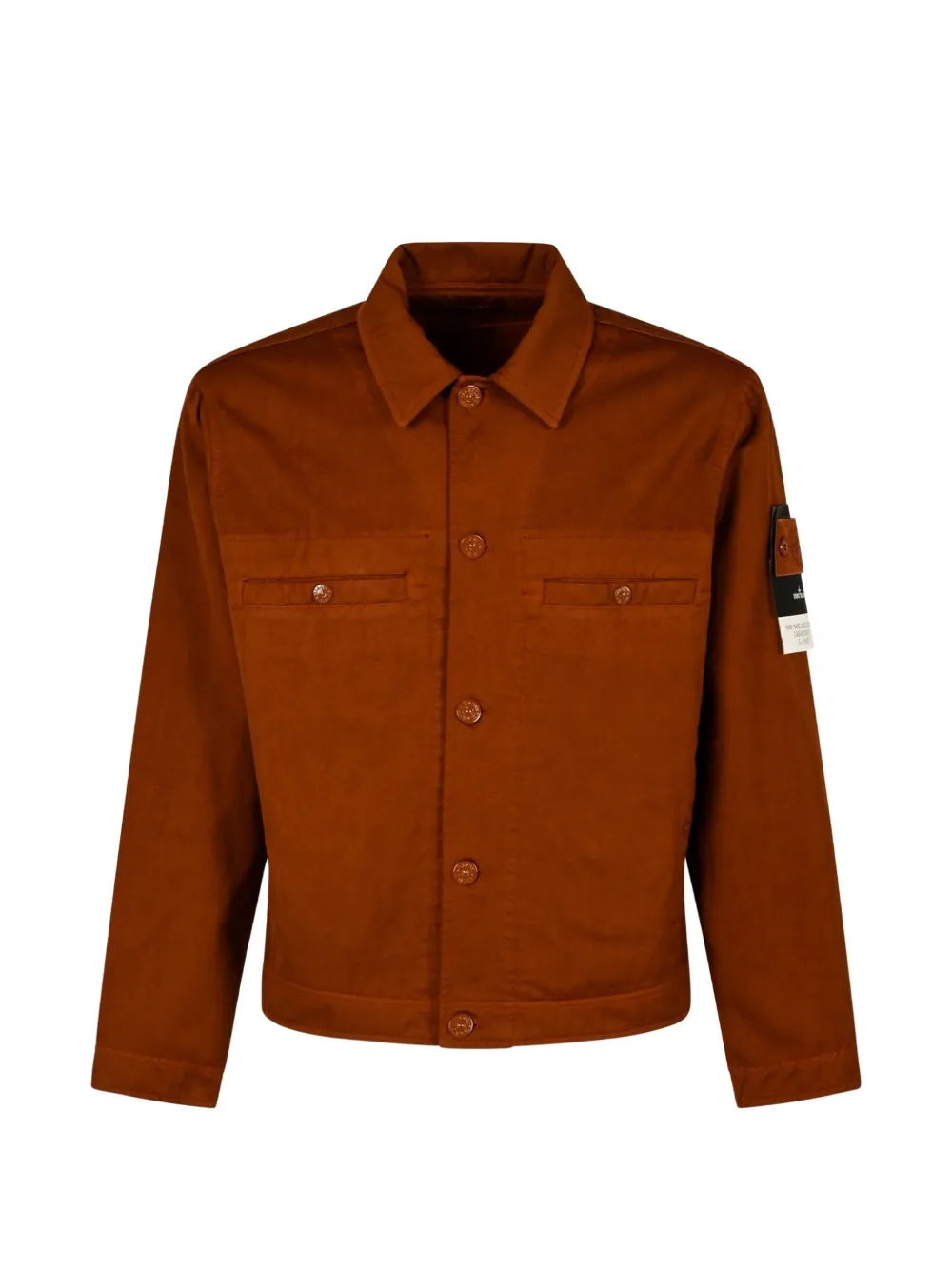 Stone Island Q100039 raw hand wool cotton gabardine-tc_s.i. ghost Bruin