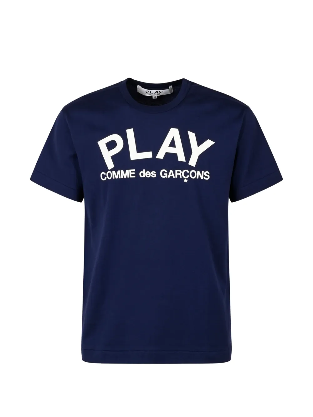 Comme Des Garçons Play logo-print T-shirt Blauw