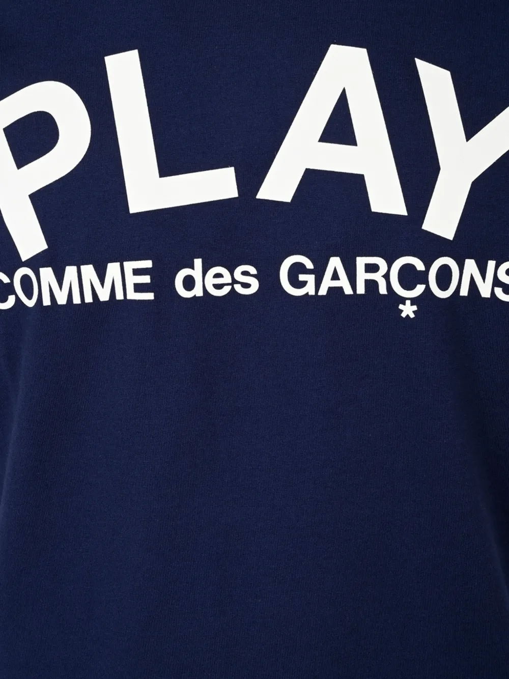Comme Des Garçons Play logo-print T-shirt Blauw