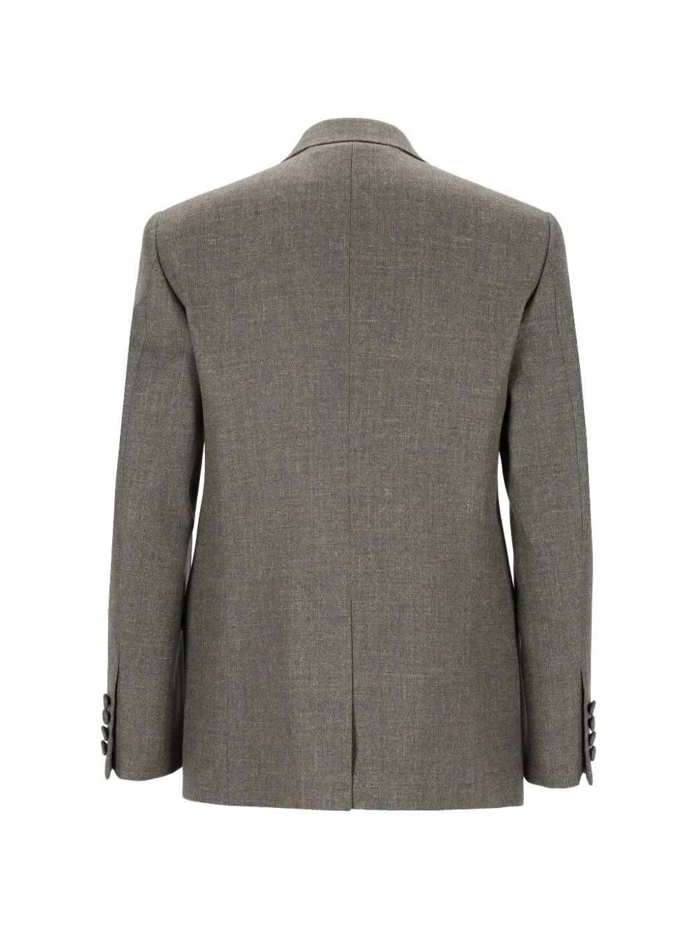 Valentino Garavani double-breasted jacket in mouliné wool Grijs