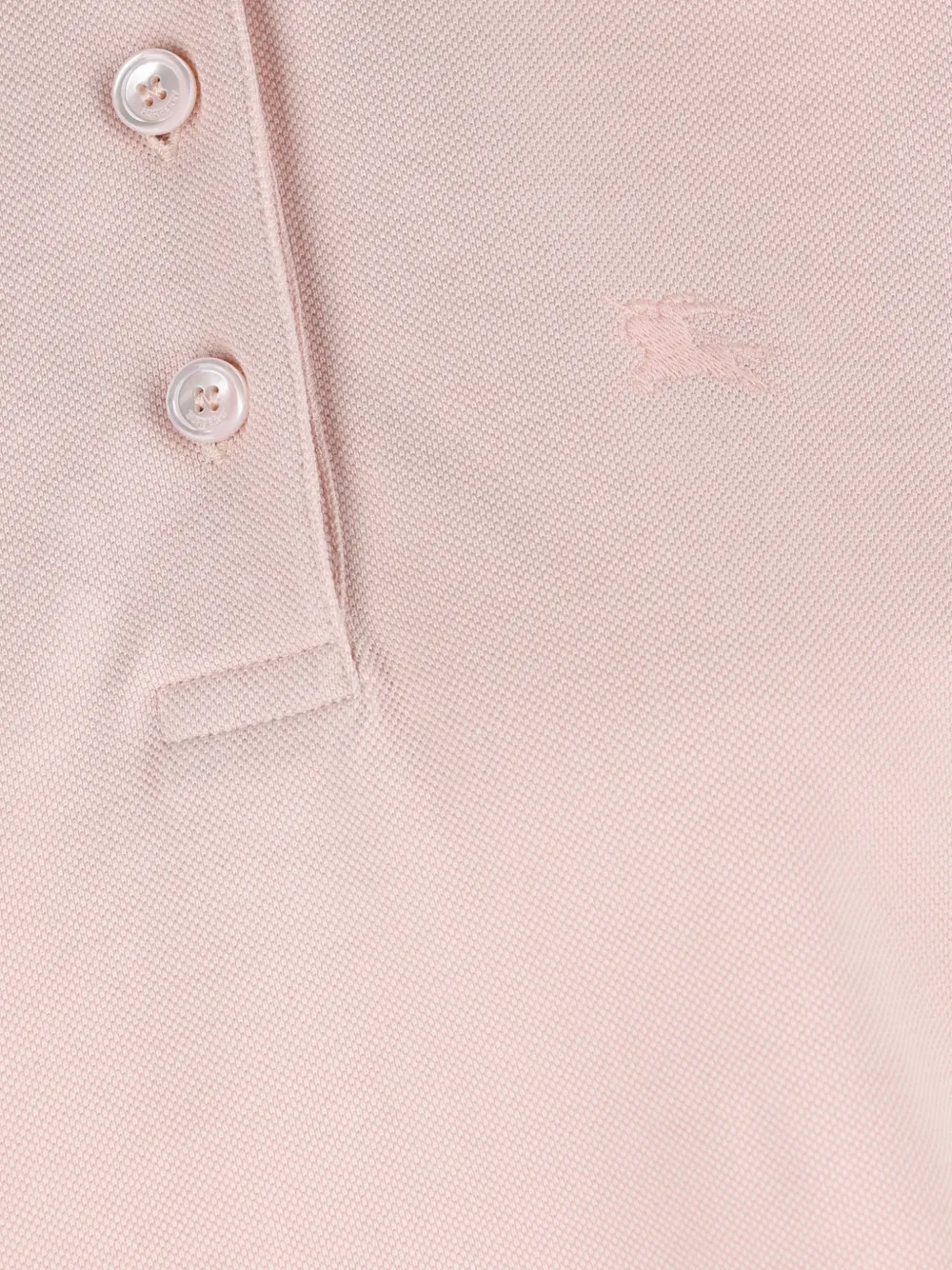 Burberry Equestrian Knight Design piqué polo shirt Roze