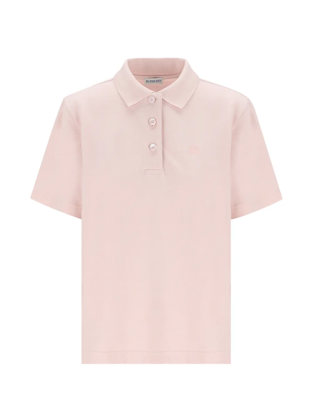 Burberry Equestrian Knight Design piqué polo shirt Roze