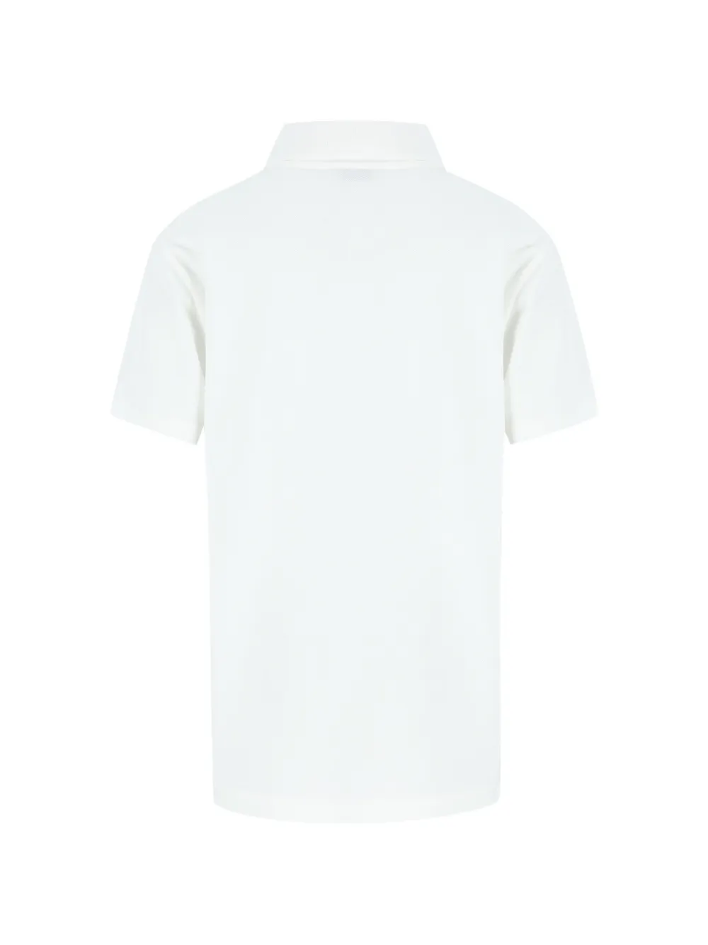 Burberry Kids logo-embroidered zip-neck polo shirt Wit