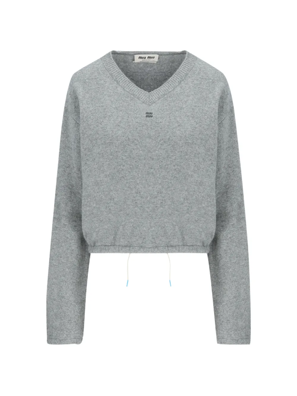 Miu Miu wool-and-cashmere sweater - Grigio