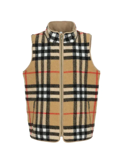 Burberry Kids zip-up fleece gilet