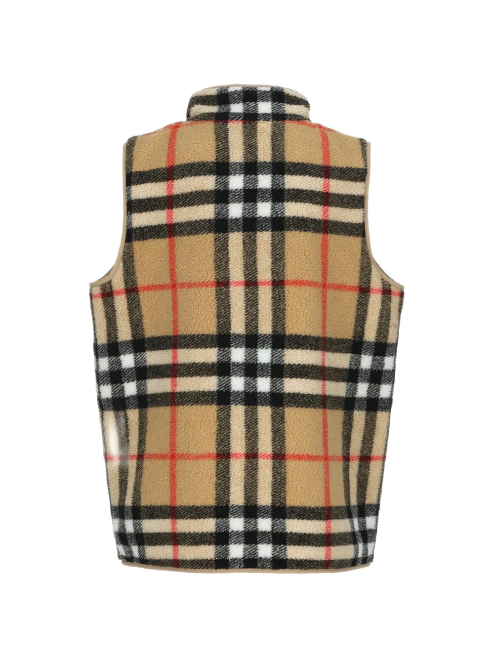 Burberry Kids zip-up fleece gilet Beige