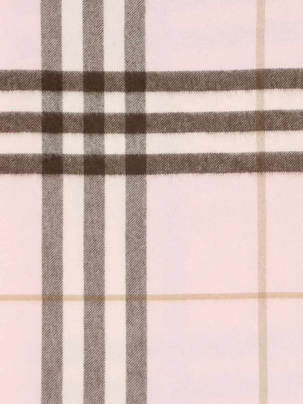 Burberry Check cashmere scarf Roze