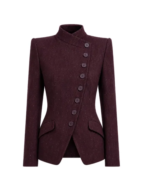 NISSA fitted gold-thread tailored blazer