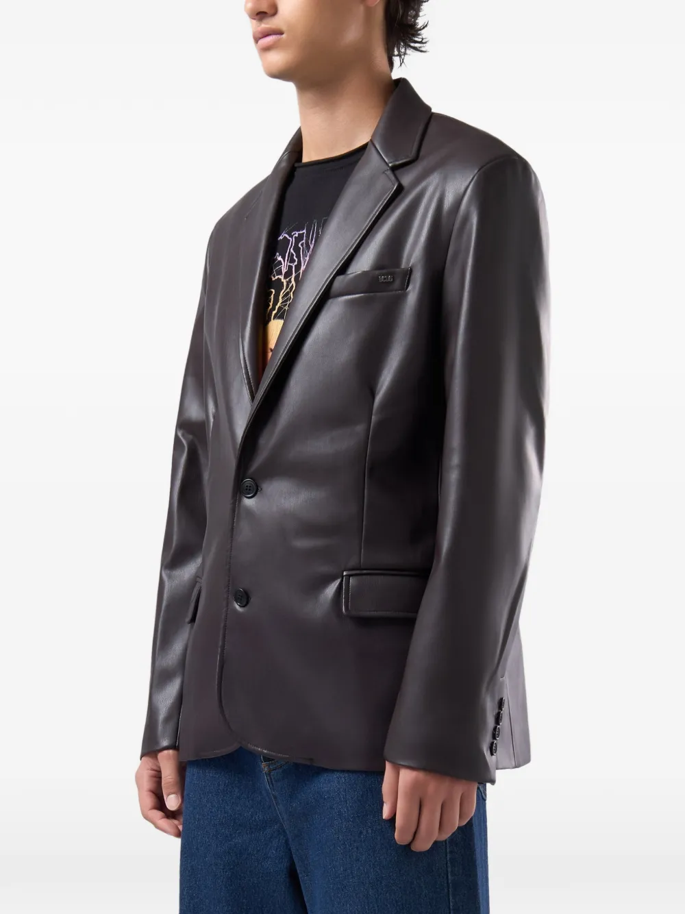 GCDS single-breasted blazer Bruin