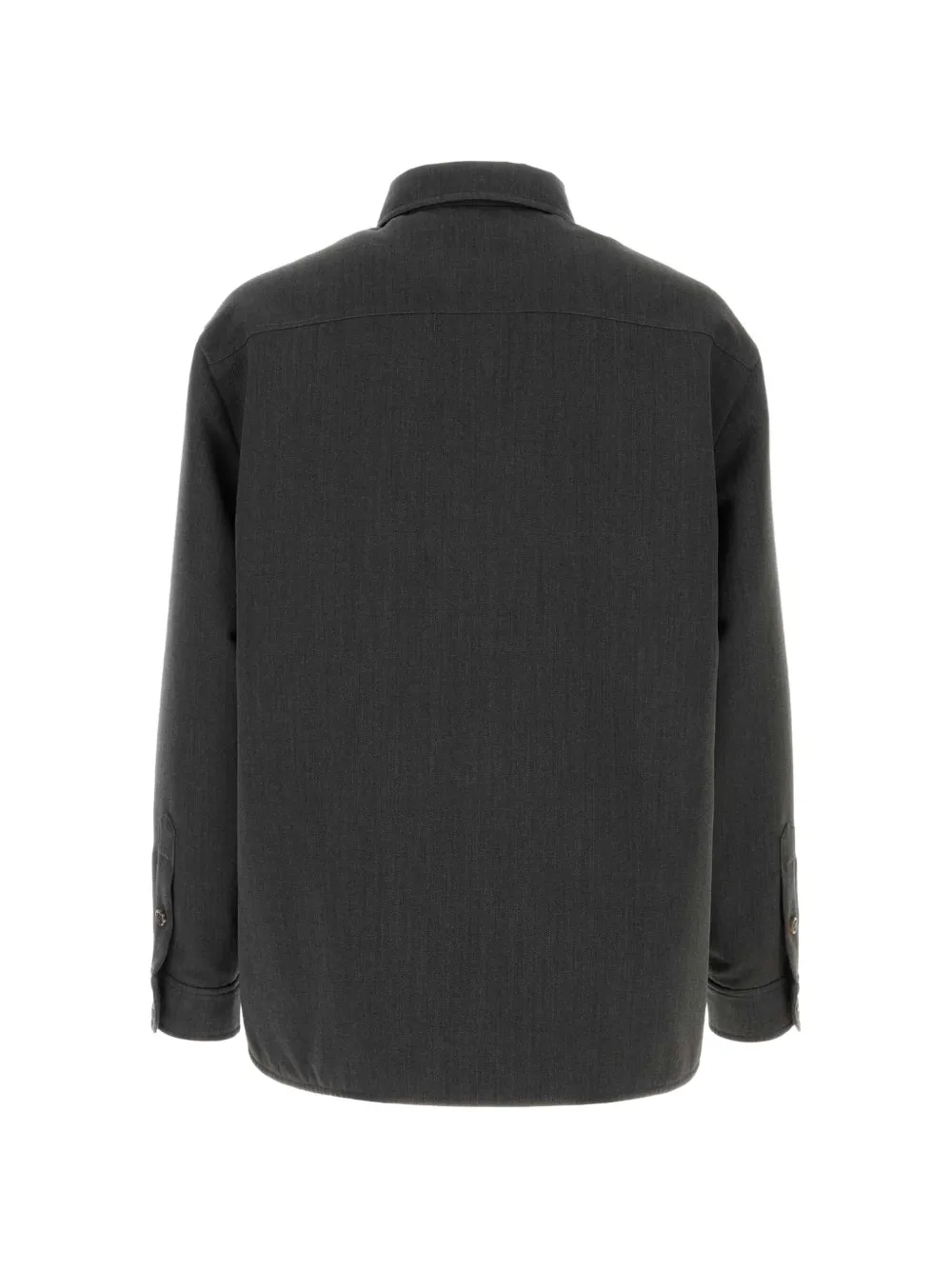 Valentino Garavani VLogo wool overshirt Grijs
