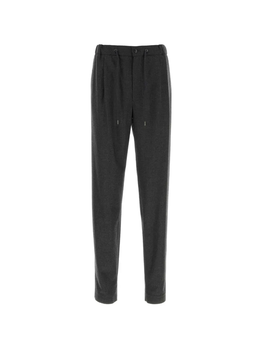 Giorgio Armani pleated drawstring trousers Grijs