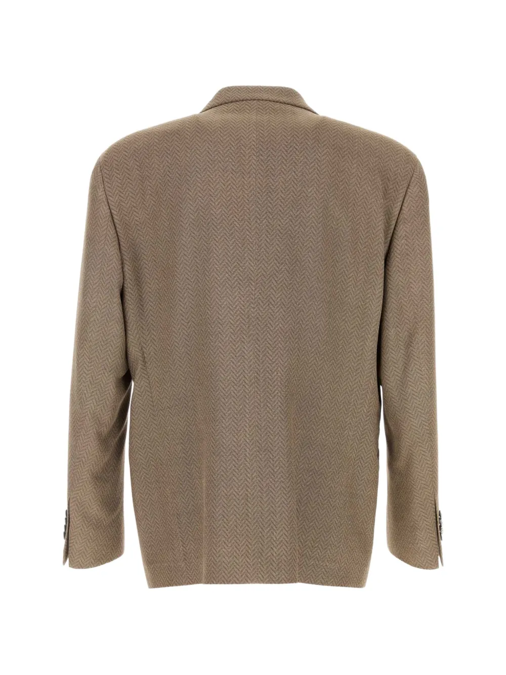 Giorgio Armani herringbone silk blazer Bruin