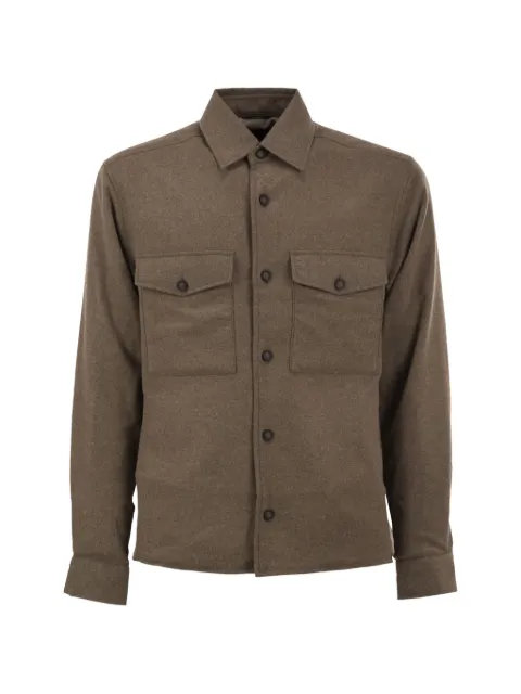 BOSS patch-pocket overshirt