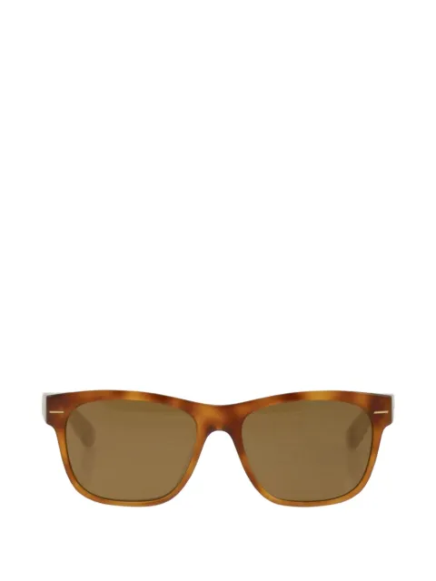 Brunello Cucinelli tortoiseshell-effect rectangle-frame sunglasses