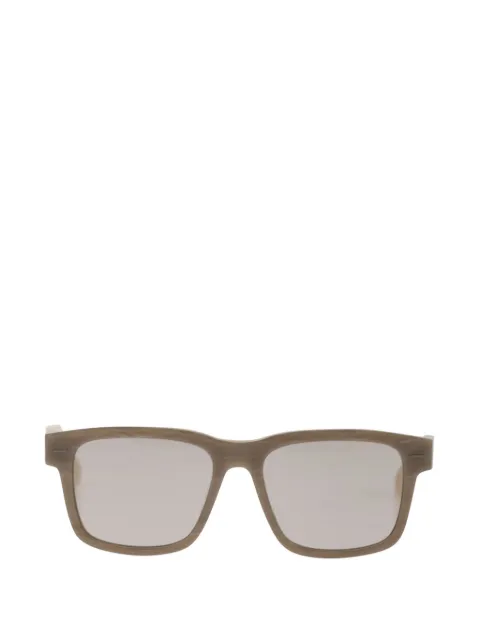 Brunello Cucinelli veined-effect rectangle-frame sunglasses
