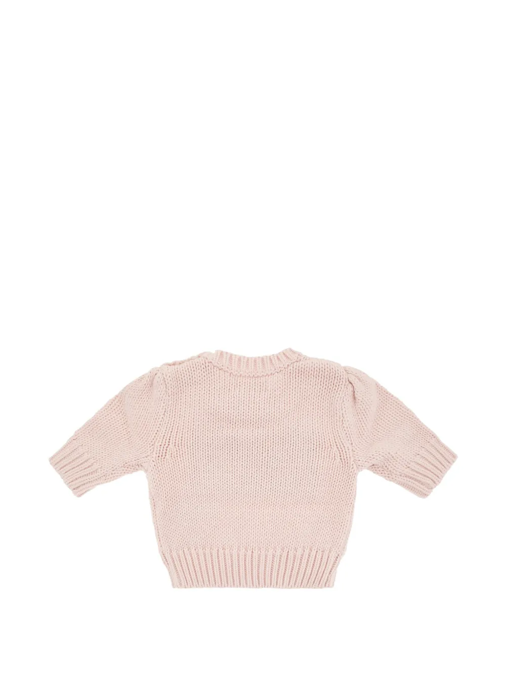 POLO RALPH LAUREN KIDS flag-intarsia knitted sweater Roze