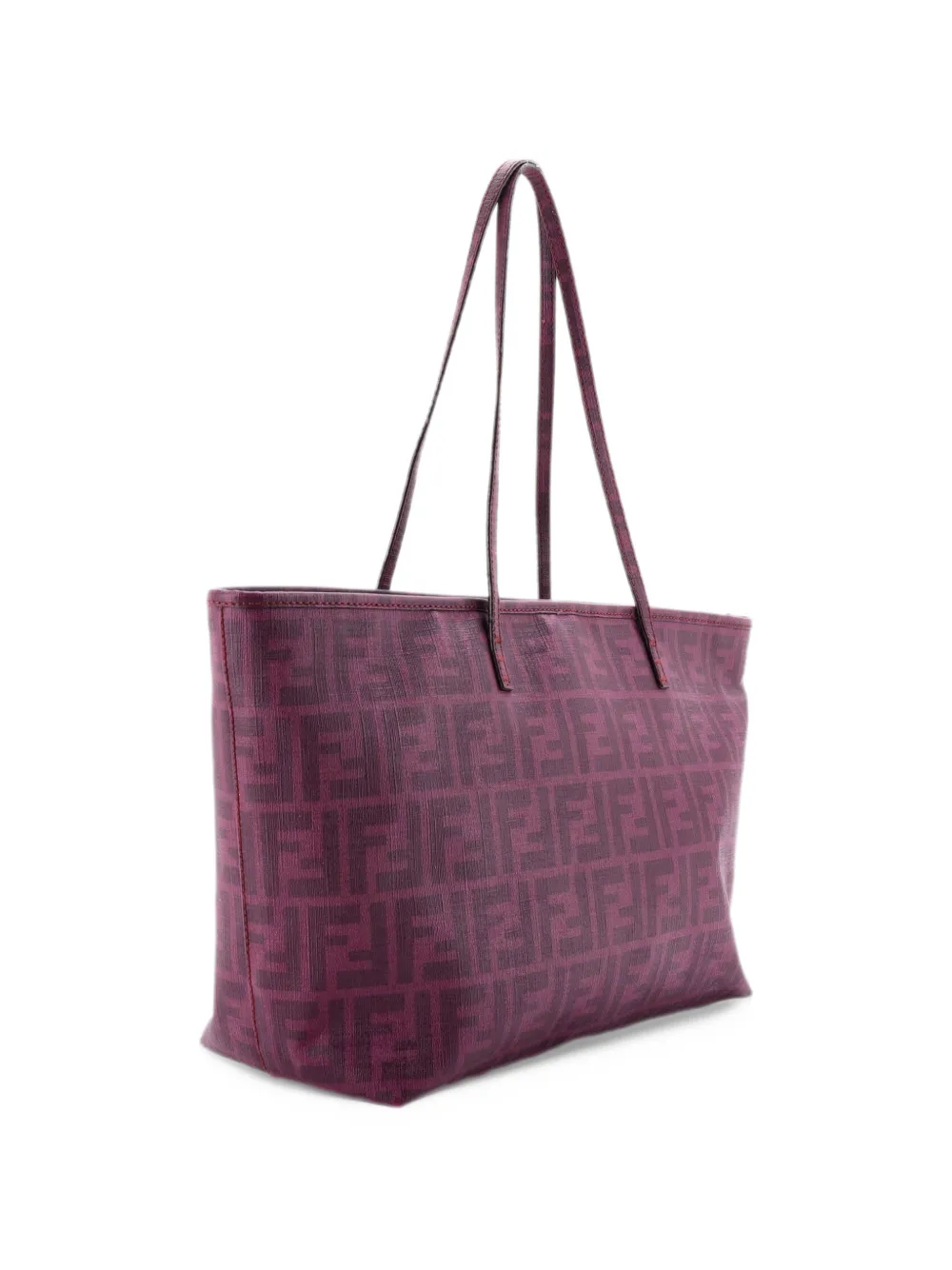 Fendi Pre-Owned Roll Zucca Coated Canvas Medium tote bag - Purple