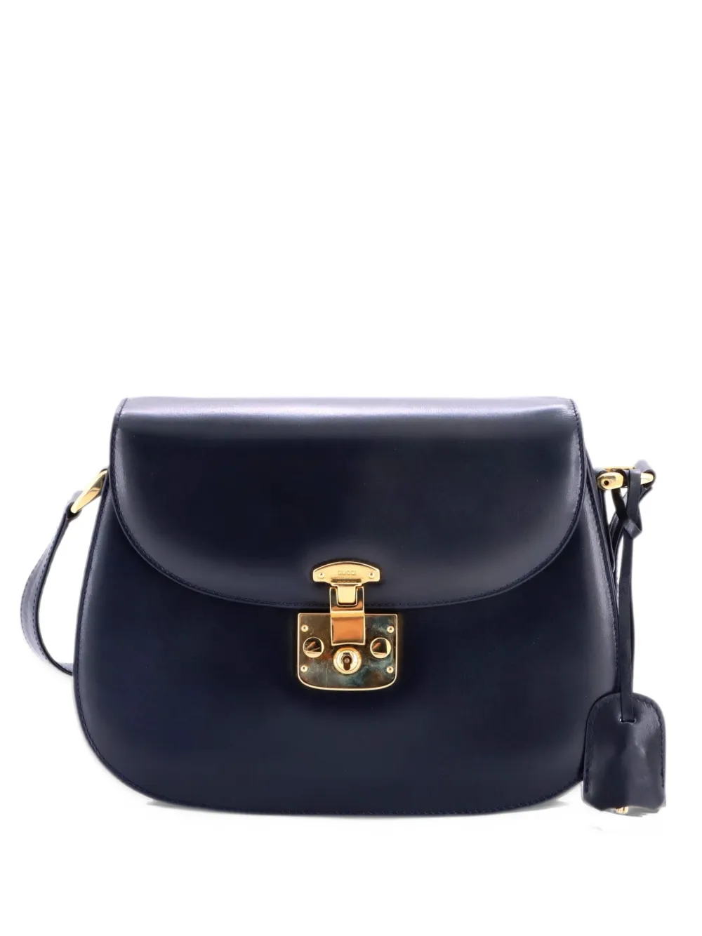 Gucci Pre-Owned Vintage Lady Lock Flap Leather Small crossbody bag - Blu