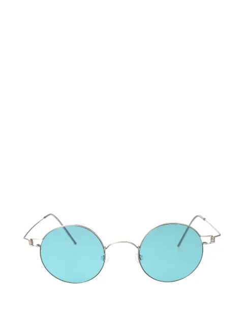 Lindberg 8222 round-frame titanium sunglasses
