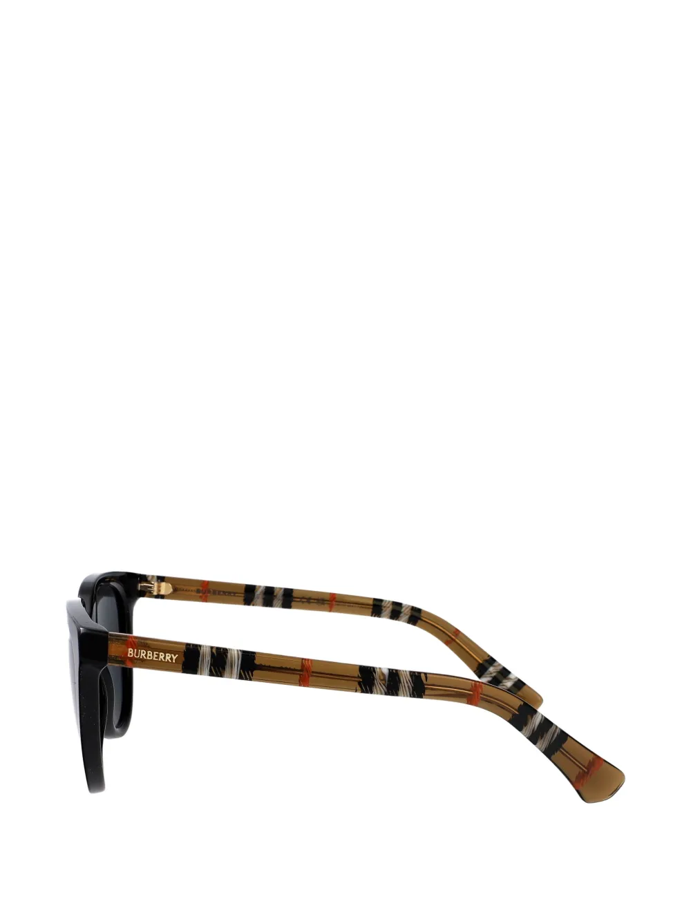 Burberry Eyewear Check-pattern cat-eye sunglasses Zwart