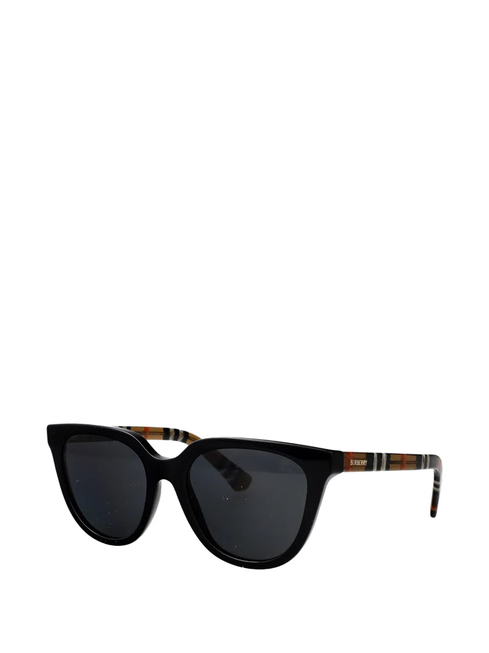 Burberry Eyewear Check-pattern cat-eye sunglasses Zwart