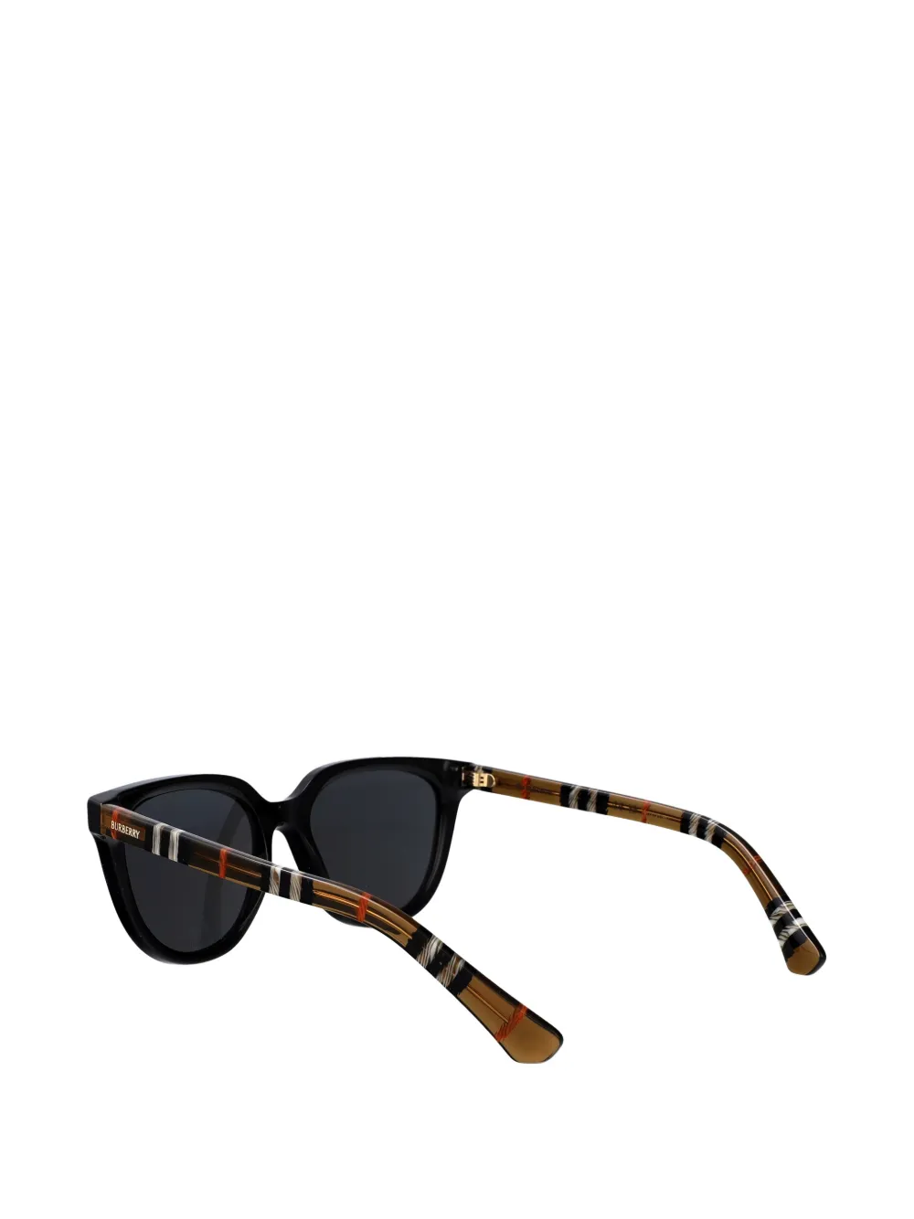 Burberry Eyewear Check-pattern cat-eye sunglasses Zwart