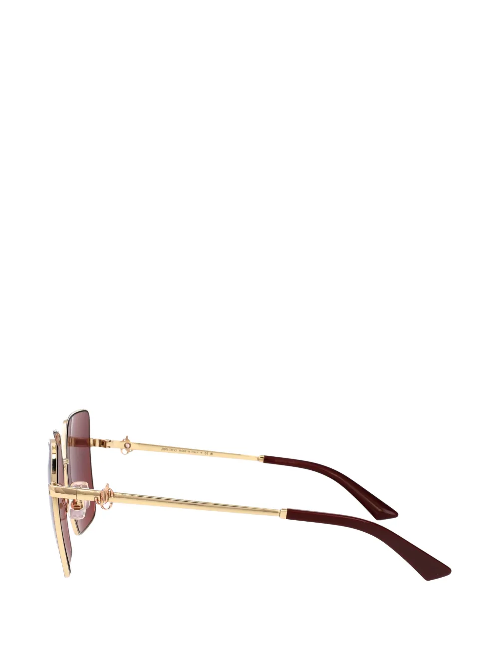 Jimmy Choo Eyewear JC monogram square-frame sunglasses Goud