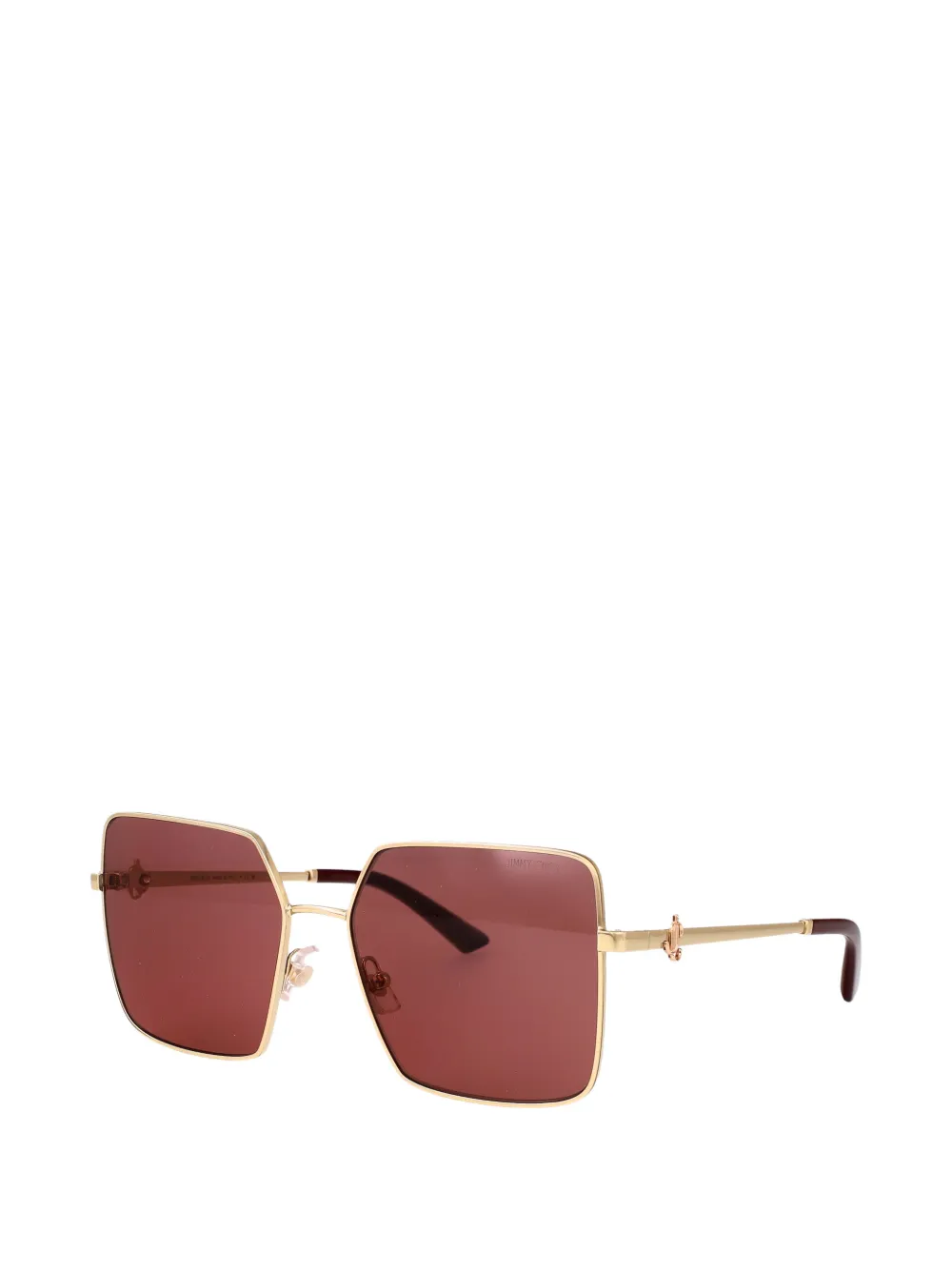 Jimmy Choo Eyewear JC monogram square-frame sunglasses Goud