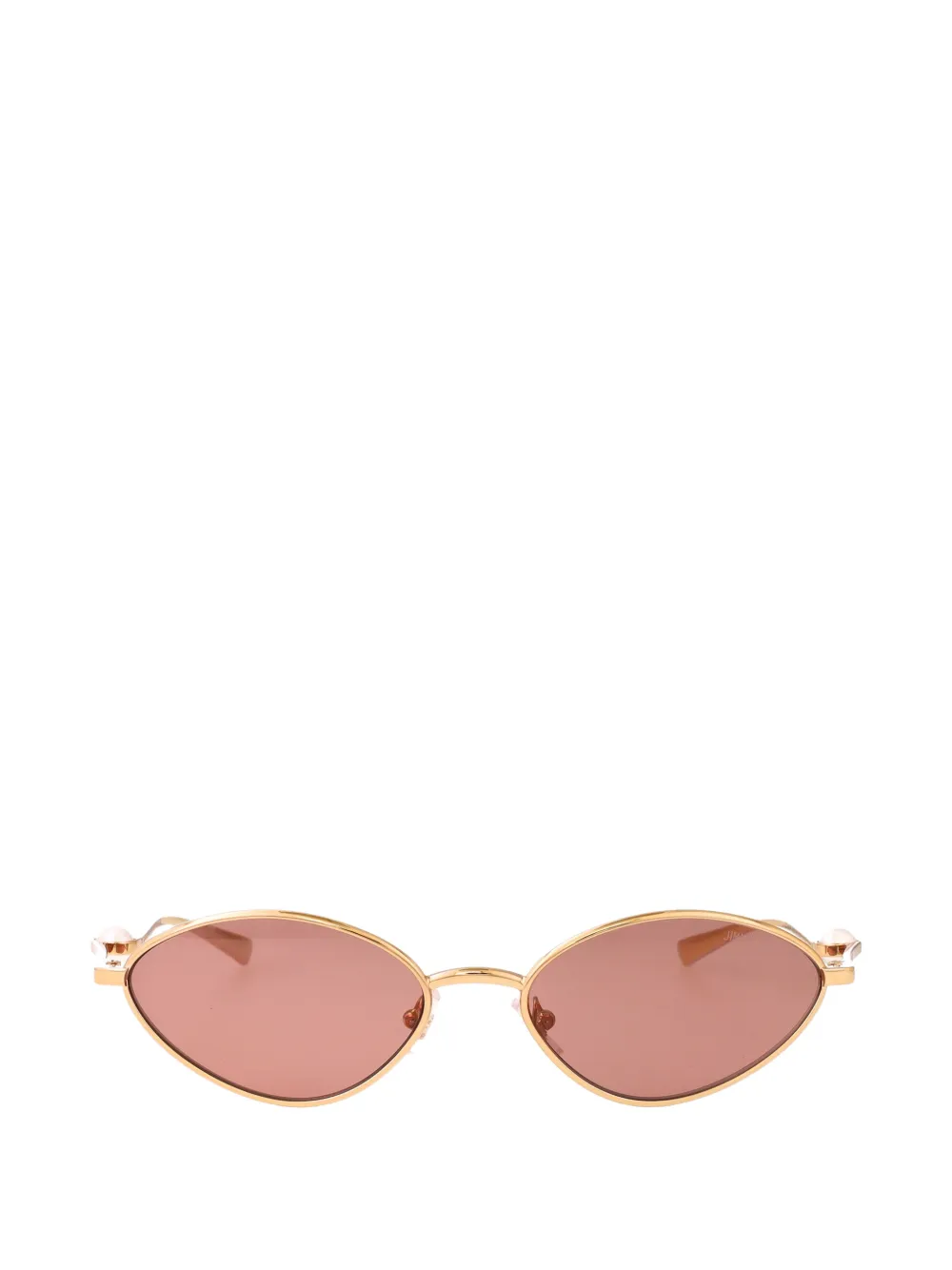 Jimmy Choo Eyewear pearl-embellished cat-eye frame sunglasses Goud