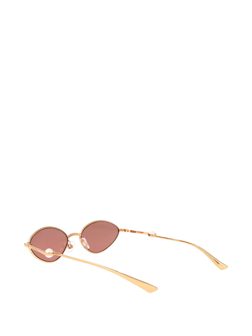 Jimmy Choo Eyewear pearl-embellished cat-eye frame sunglasses Goud
