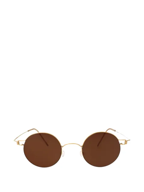 Lindberg 8222 titanium round-frame sunglasses