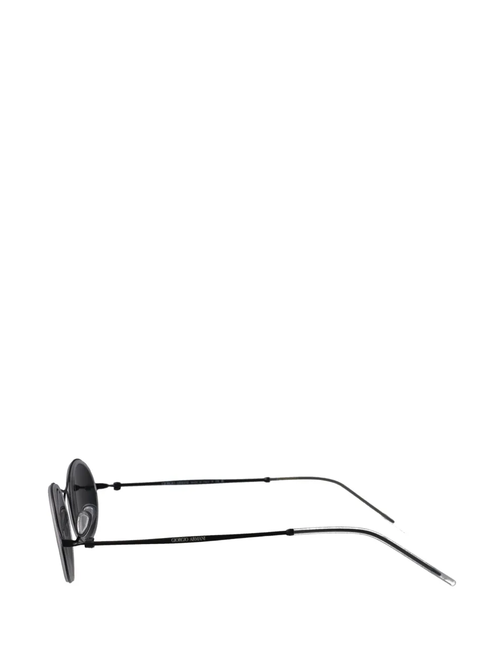 Giorgio Armani 0AR6187 round-frame sunglasses Zwart