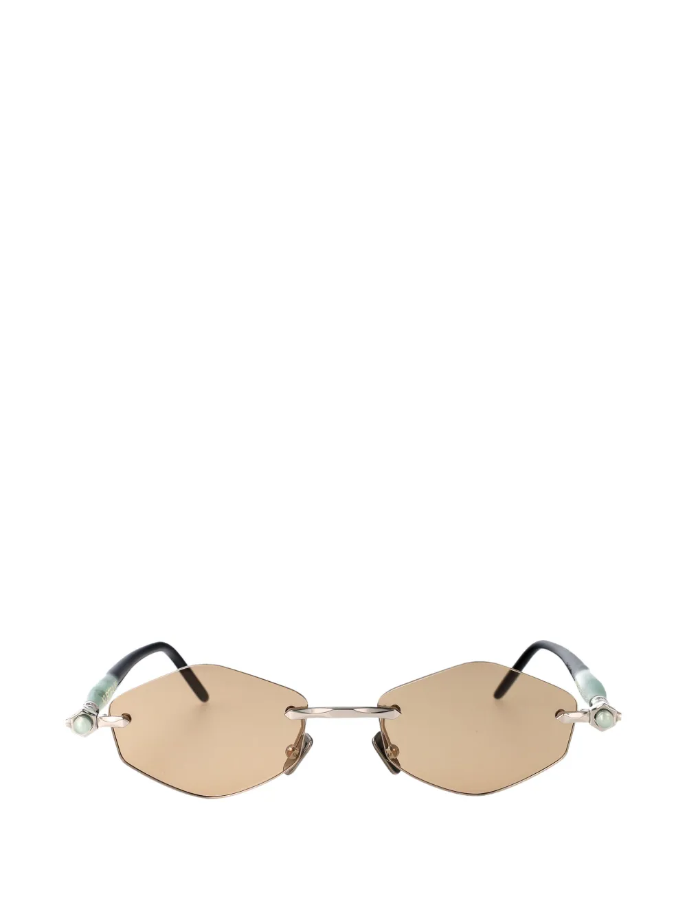 Kuboraum Maske P60 geometric-frame sunglasses Zilver