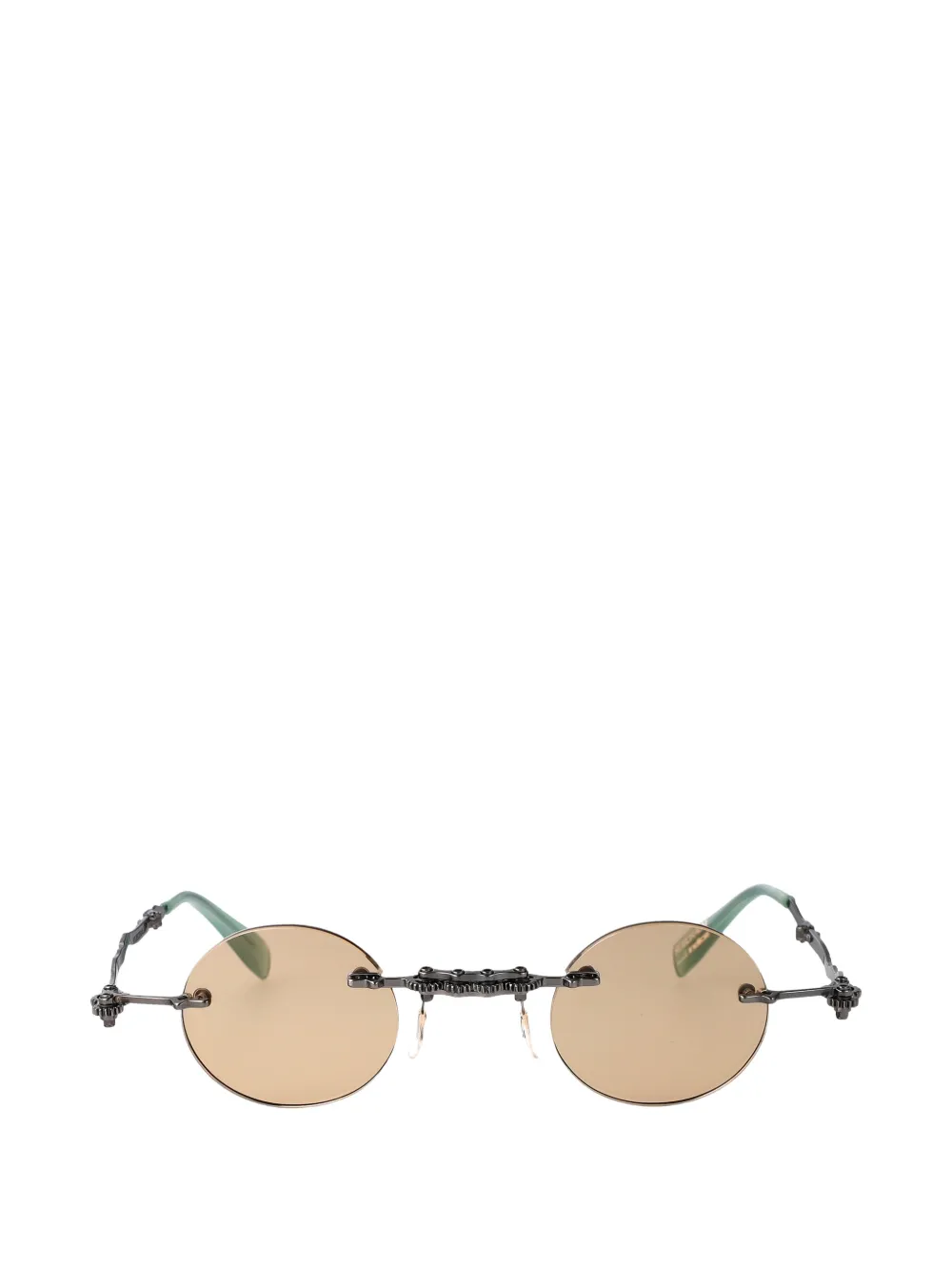 Kuboraum Maske H42 Indice round-frame sunglasses Bruin