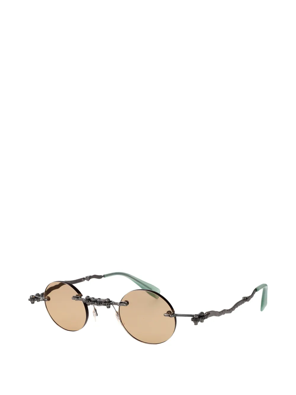Kuboraum Maske H42 Indice round-frame sunglasses Bruin
