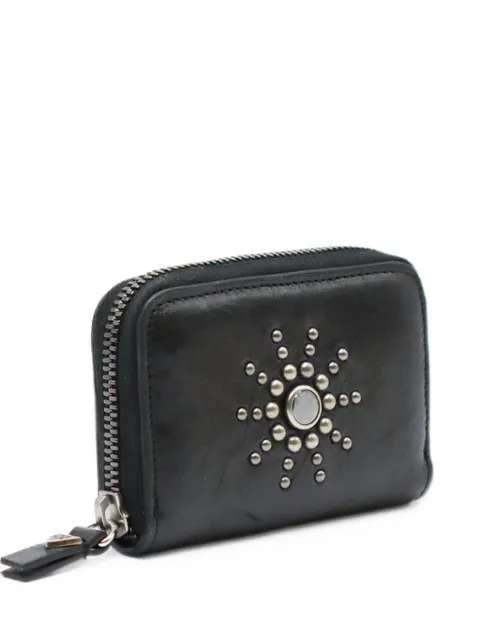 Htc Los Angeles stud-embellished leather zip wallet