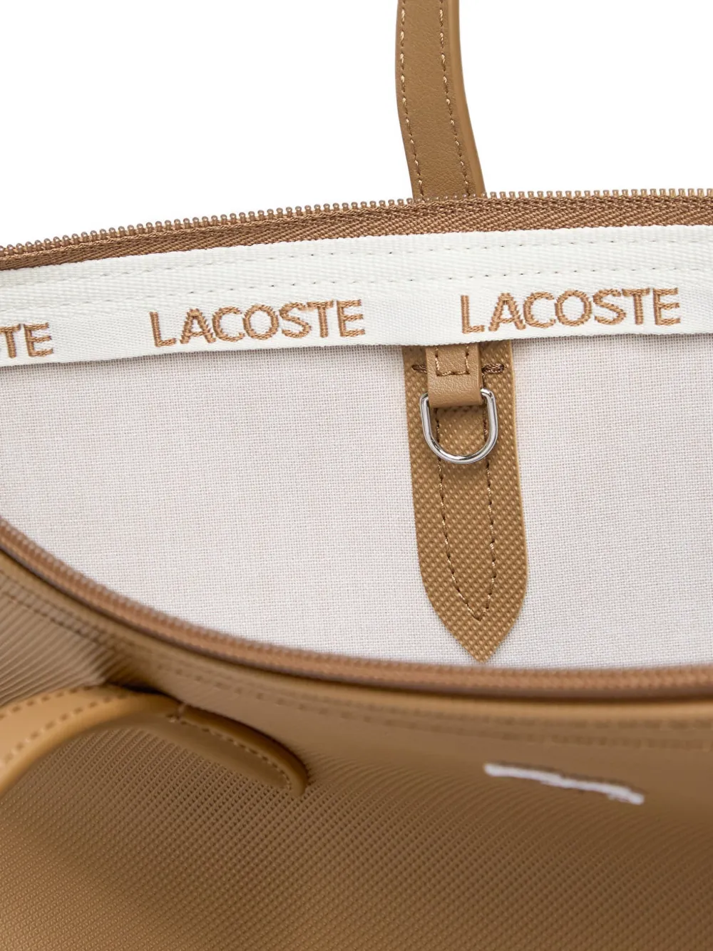 Lacoste small L.12.12 concept tote Beige